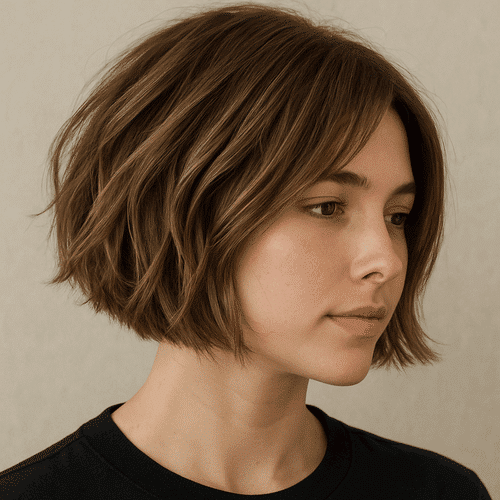 Textured Bob Haircut in North Vancouver 